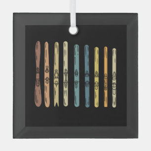 Adorno De Cristal Esquí - Colección de tablas de esquí