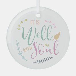 Adorno De Cristal está bien con mi alma cristiana basada en la fe 