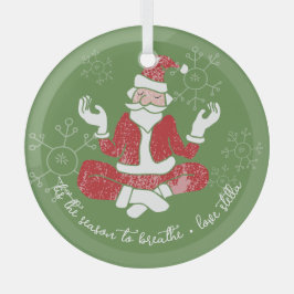 Adorno De Cristal Esta Es La Temporada De Respirar El Yoga Santa