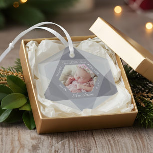 Adorno De Cristal Estadísticas de natalidad de nuestra pequeña joya