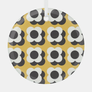 Adorno De Cristal Estilo escandinavo, patrón floral vintage