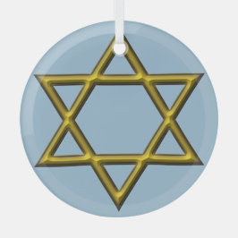 Adorno De Cristal Estrella de David