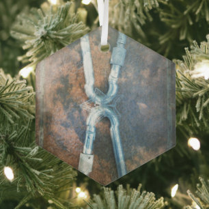 Adorno De Cristal Estrella de plata infinita