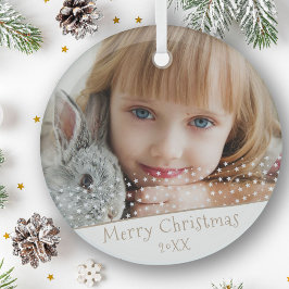 Adorno De Cristal Estrella festiva Feliz Navidad Familia Keepsake Ph