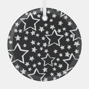 Adorno De Cristal Estrellas blancas y negras: grifo urbano.