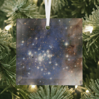 Adorno De Cristal Estrellas de diamantes en el espacio de burbujas d