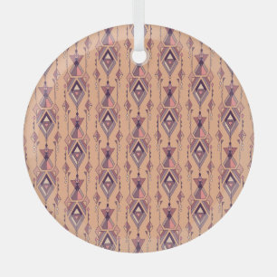 Adorno De Cristal Étnica tribal: Vintage mexicano sin mar azteca