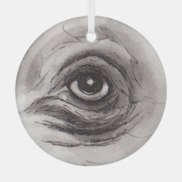 Adorno De Cristal Eye of the Hippo – Gaze Collection Glass Ornament