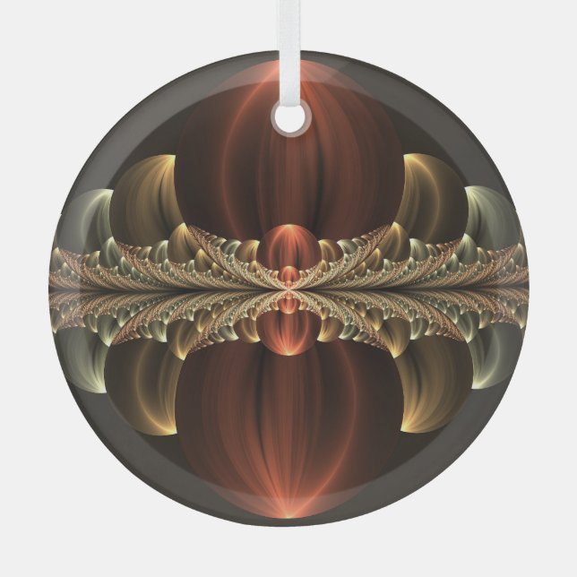 Adorno De Cristal Fantasía Construcción Brillante Resumen Arte Fract (Anverso)