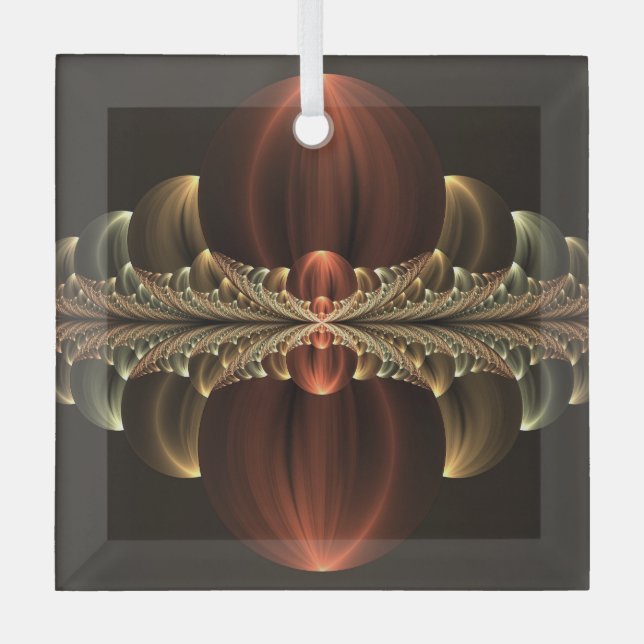 Adorno De Cristal Fantasía Construcción Brillante Resumen Arte Fract (Anverso)