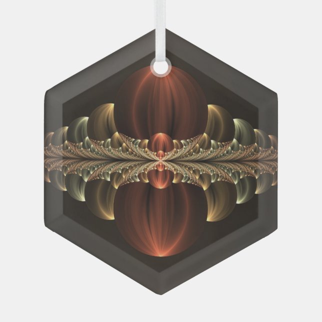 Adorno De Cristal Fantasía Construcción Brillante Resumen Arte Fract (Anverso)