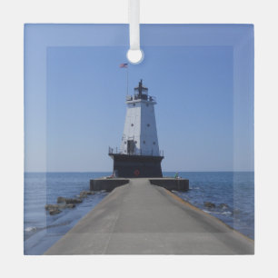 Adorno De Cristal Faro North Pierhead, Ludington, MI