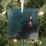 Adorno De Cristal Faros | Faro de Beach Head en Inglaterra<br><div class="desc">Esta impresionante foto de Getty Images muestra un faro en Beachy Head en Inglaterra.</div>