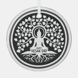 Adorno De Cristal Feliz Día de Vesak