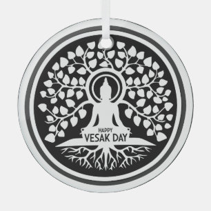 Adorno De Cristal Feliz Día de Vesak