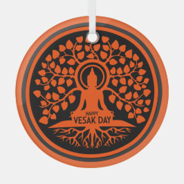 Adorno De Cristal Feliz Día de Vesak