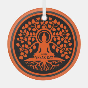Adorno De Cristal Feliz Día de Vesak
