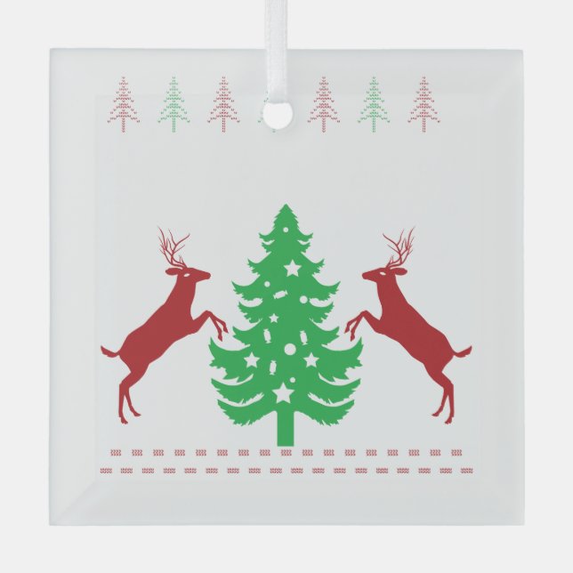 Adorno De Cristal ¡Feliz Navidad y feliz año nuevo! (Anverso)