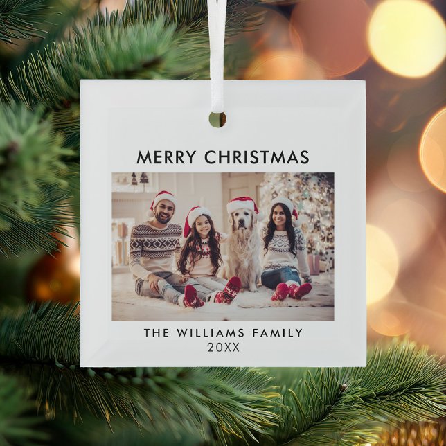 Adorno De Cristal Feliz Navidad y fiesta moderna (Subido por el creador)