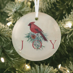 Adorno De Cristal Festividad de los Navidades personalizados cardena