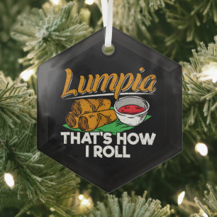 Adorno De Cristal Filipinas: Cita de comida filipina Lumpia