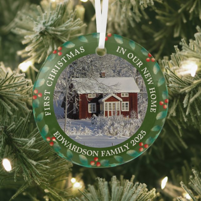 Adorno De Cristal First Christmas in our new Home house photo (in situ)