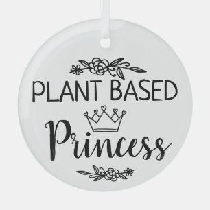 Adorno De Cristal Floral de Princess en vegetación vegan