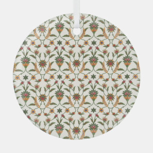 Adorno De Cristal Floral Étnica: Elegante y Seamless Ornament.