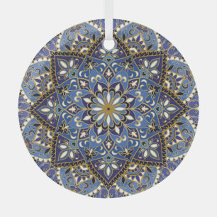 Adorno De Cristal Floral oriental: Alfombra vintage