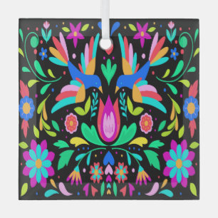 Adorno De Cristal Floral vibrante