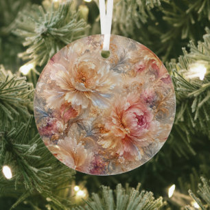 Adorno De Cristal Flores de Fantasía de Lujo
