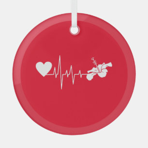 Adorno De Cristal Flores - Planta Hibiscus