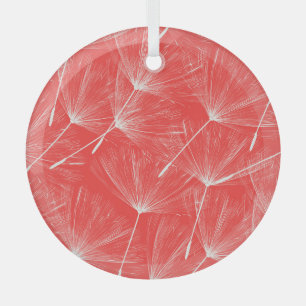 Adorno De Cristal Flying Dandelion Semilla Fondo Vintage.