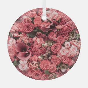 Adorno De Cristal Fondo abstracto floral de primer plano.