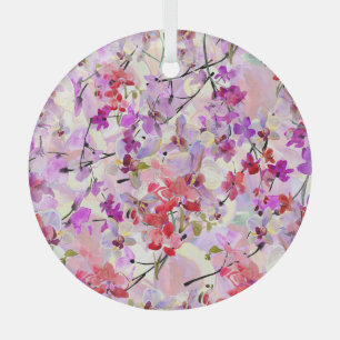 Adorno De Cristal Fondo Orquídea-Sakura