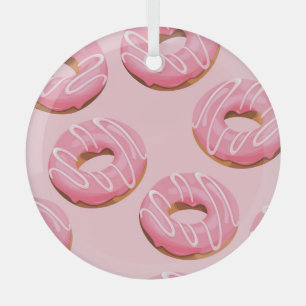Adorno De Cristal Fondo transparente de donuts acristalados