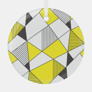 Adorno De Cristal Formas Geométricas: Patrón Minimalista sin soldadu