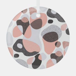 Adorno De Cristal Formas Naturales: Textura Geométrica Sin Marea.