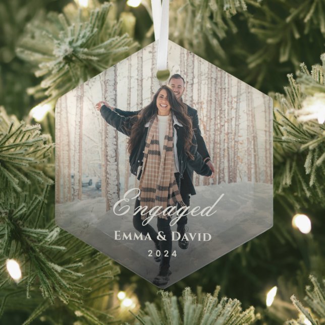 Adorno De Cristal Foto de compromiso clásico elegante (in situ)