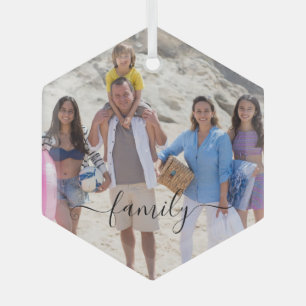 Adorno De Cristal Foto de familia personalizado personalizada