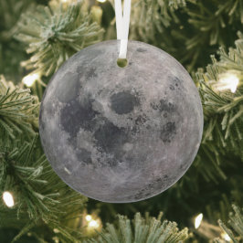Adorno De Cristal Foto de luna gris