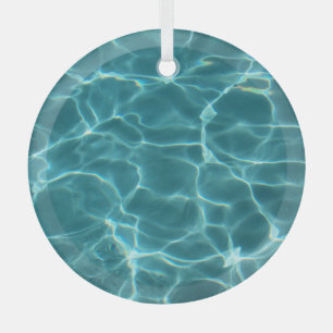 Adorno De Cristal Foto de piscina verde acuático