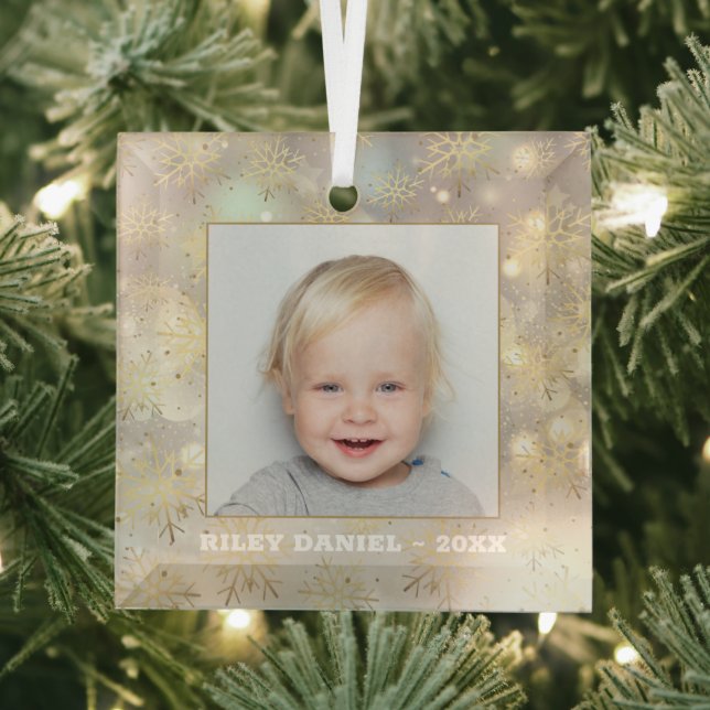 Adorno De Cristal Foto de Snowflake