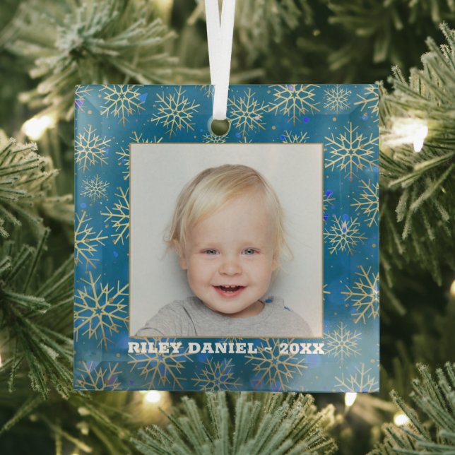 Adorno De Cristal Foto de Snowflake (in situ)