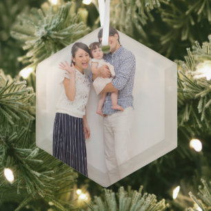 Adorno De Cristal Foto de vidrio hexagonal para promoción de marca