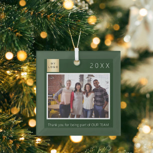 Adorno De Cristal Foto del logotipo de la empresa de negocios gracia