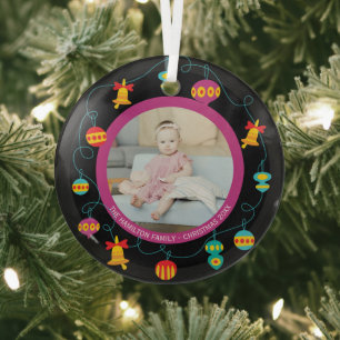 Adorno De Cristal Foto moderna de Wreath de navidades
