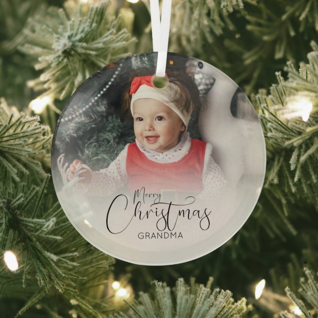 Adorno De Cristal Foto personalizada | Árbol de Navidad (in situ)