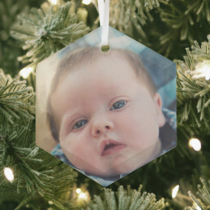 Adorno De Cristal Foto personalizada del bebé