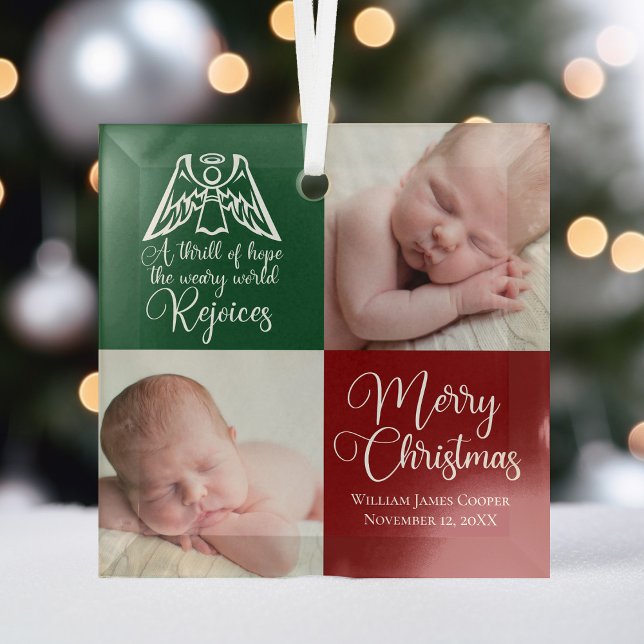 Adorno De Cristal Fotos de regocijo de Angel Beautiful Red Green Nav (Subido por el creador)